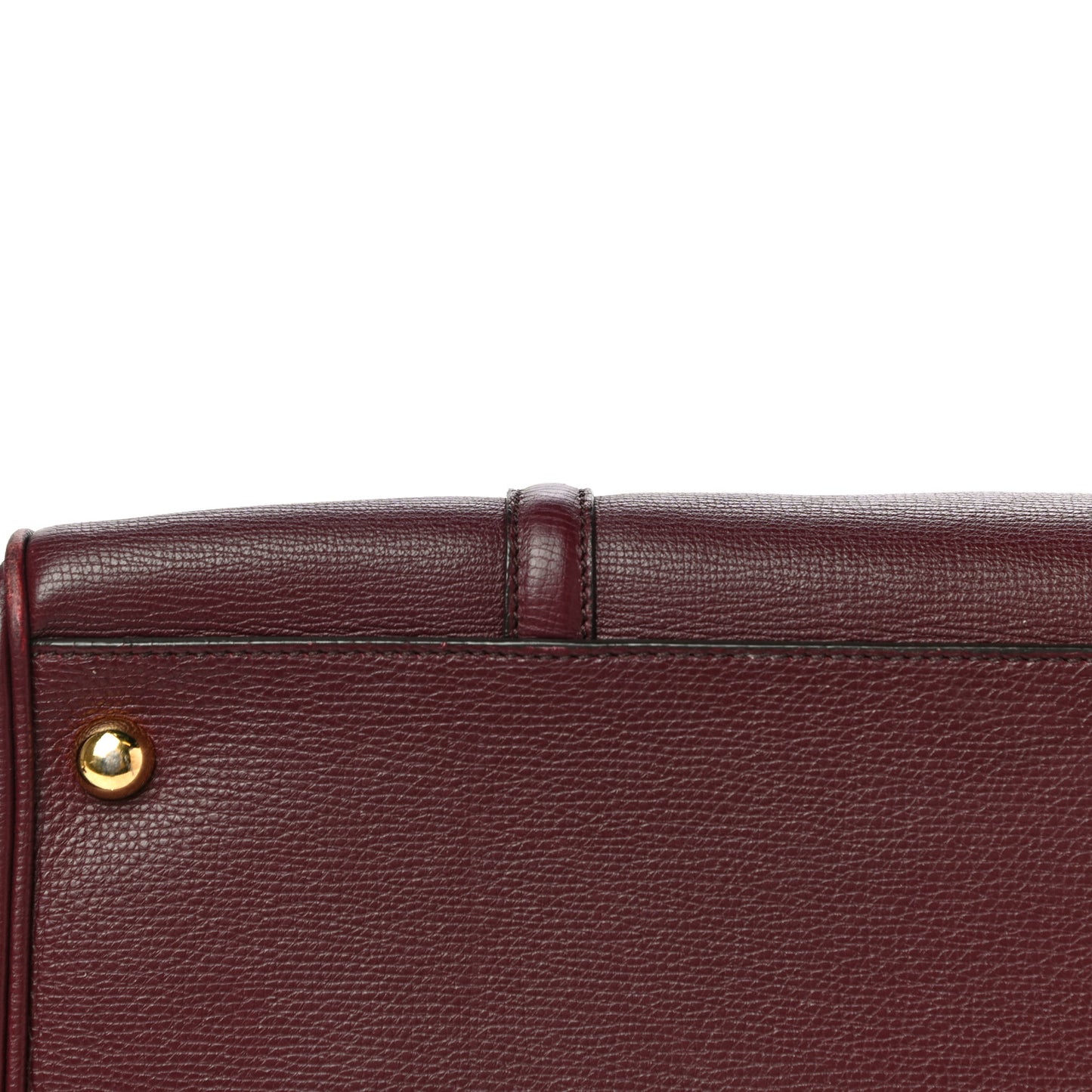Derby Calfskin Medium Alchester Bowling Bag Mahogany Red