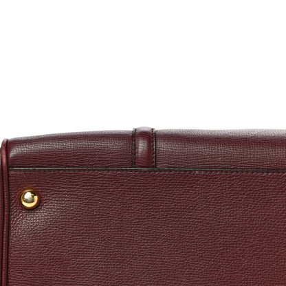 Burberry Derby Calfskin Medium Alchester Bowling Bag Mahogany Red 10 of 18