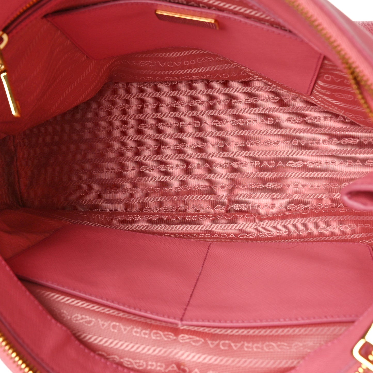Saffiano Medium Galleria Double Zip Tote Geranio