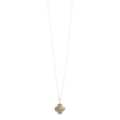 Van Cleef & Arpels 18K Rose Gold Gray Mother of Pearl Magic Alhambra Long Necklace 1 of 7