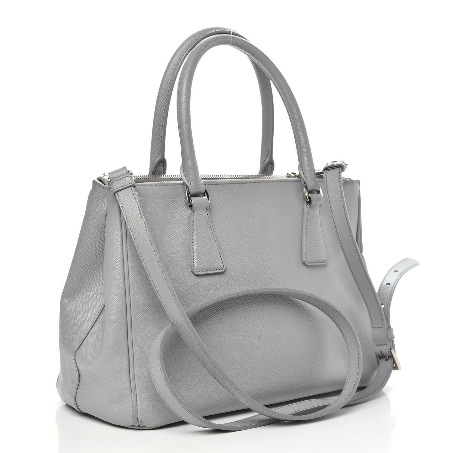 Saffiano Small Galleria Double Zip Tote Nube
