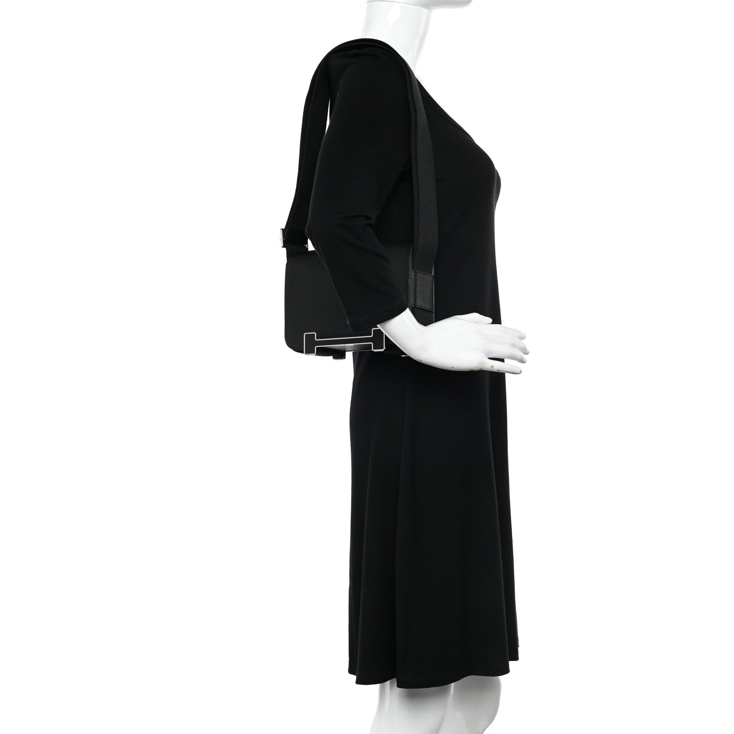 Hermes Chevre Mysore Geta Black 2 of 11