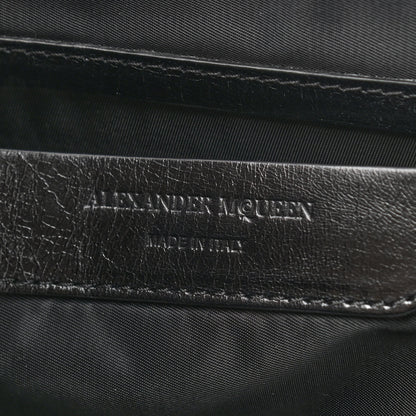 Alexander McQueen Calfskin Studded Skull Zipped Pouch Black 6 of 7