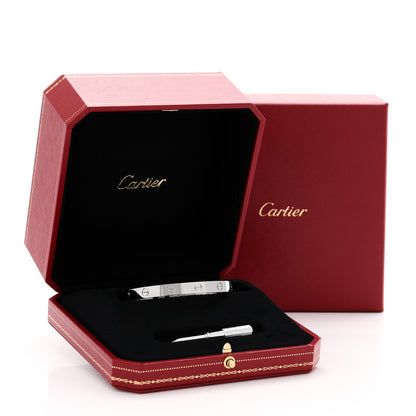 Cartier 18K White Gold LOVE Bracelet 17 9 of 9