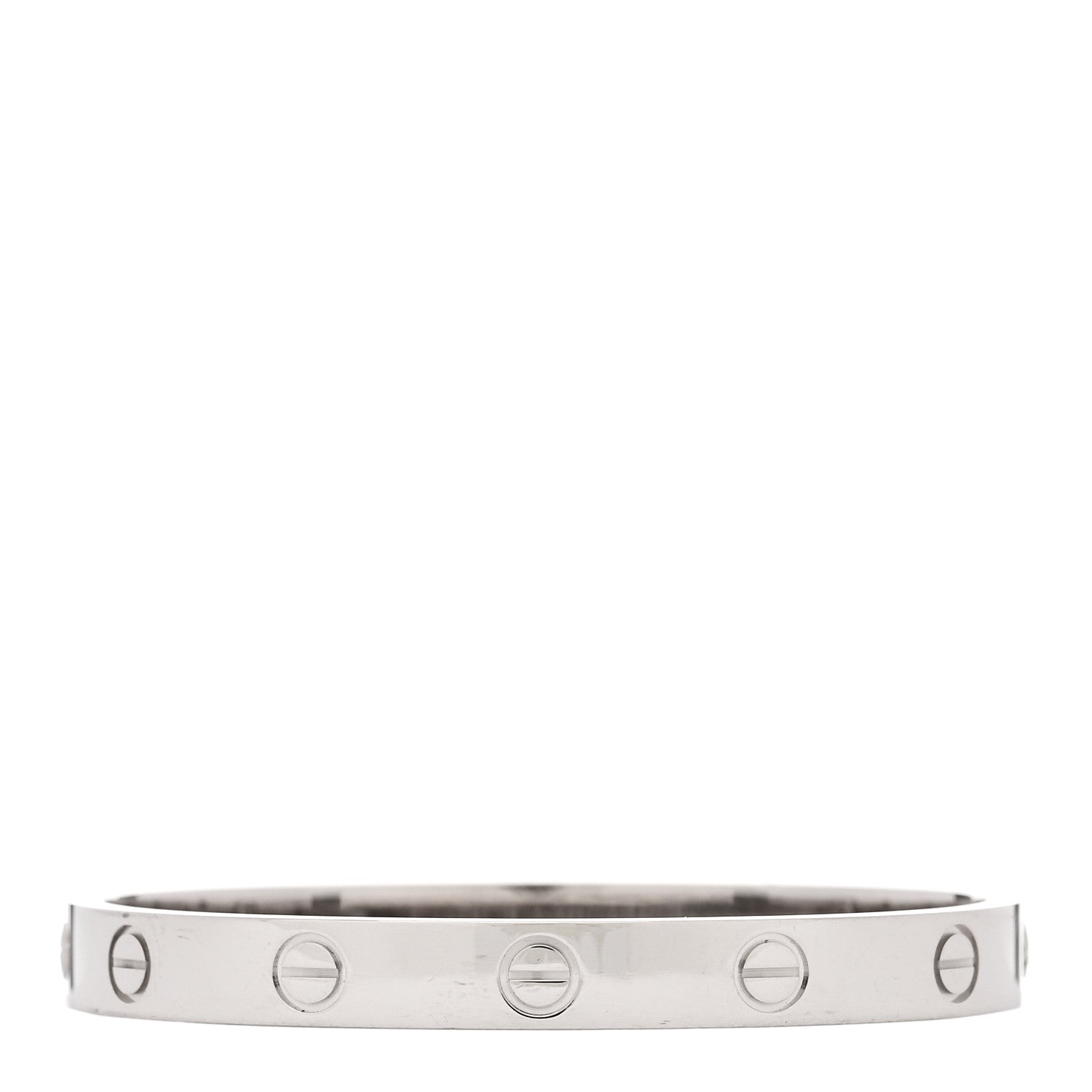 Cartier 18K White Gold LOVE Bracelet 15 2 of 10