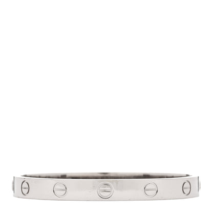 Cartier 18K White Gold LOVE Bracelet 15 2 of 10