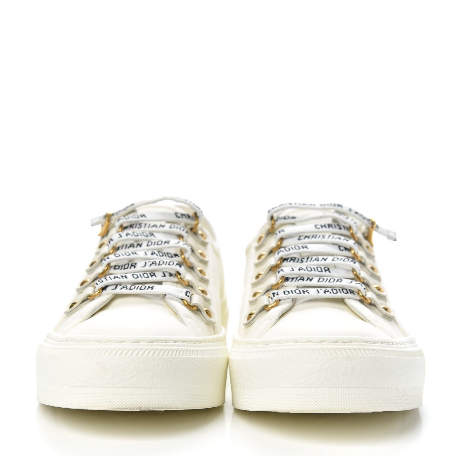 Christian Dior Canvas Walk'n Dior Low Top Sneakers 38.5 White 2 of 9