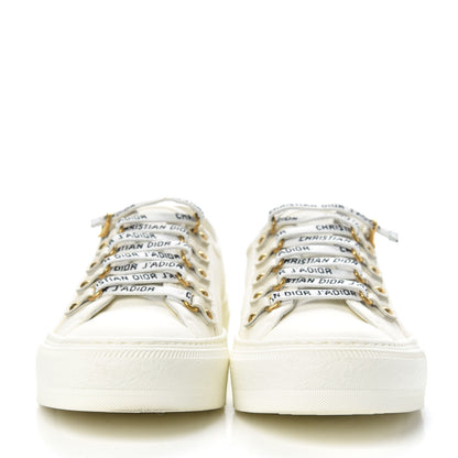 Christian Dior Canvas Walk'n Dior Low Top Sneakers 38.5 White 2 of 9