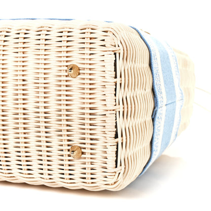 Christian Dior Wicker Oblique Medium Lady Dior Bag Cornflower Blue 8 of 8