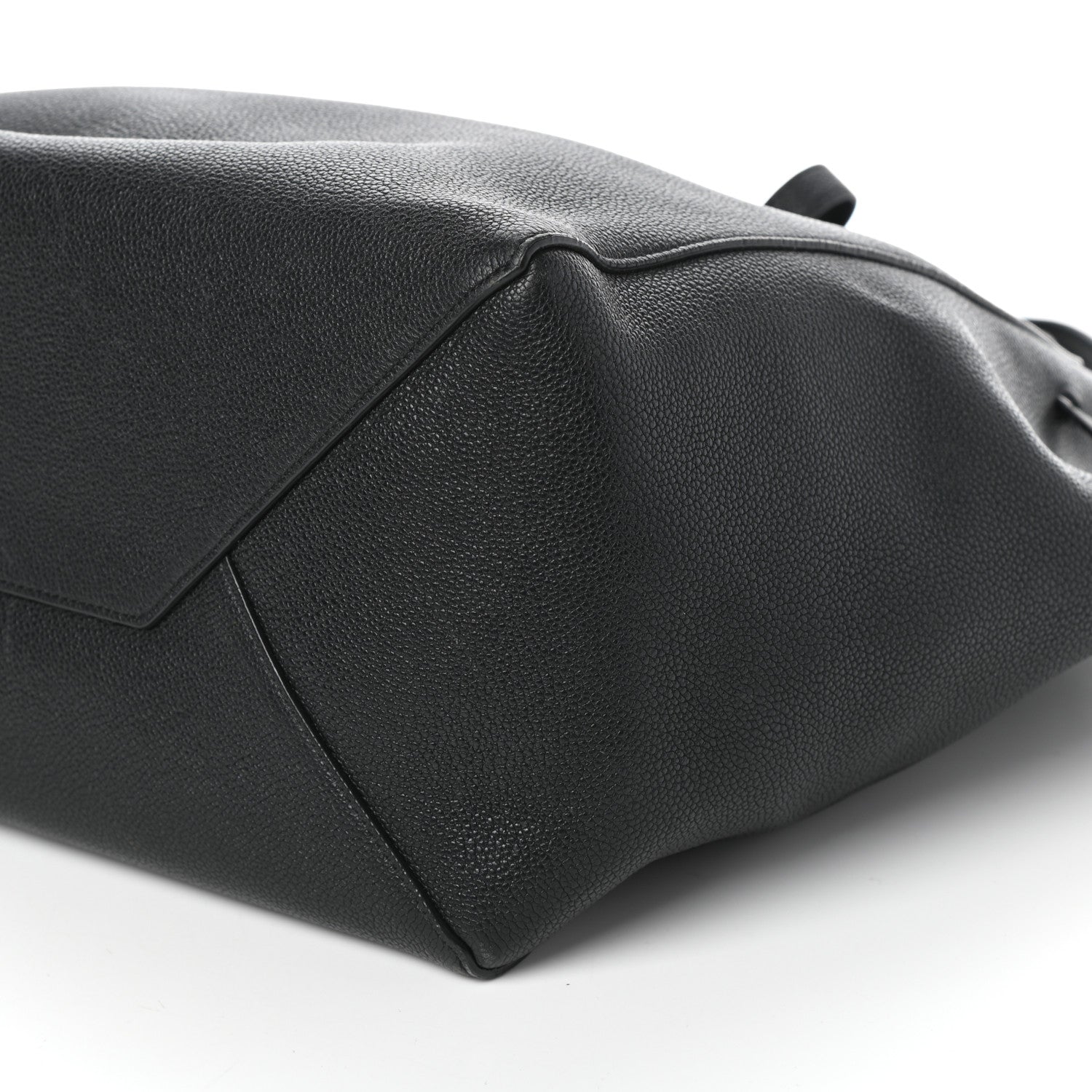 Celine Soft Grained Calfskin Small Belt Cabas Phantom Black 9 of 9