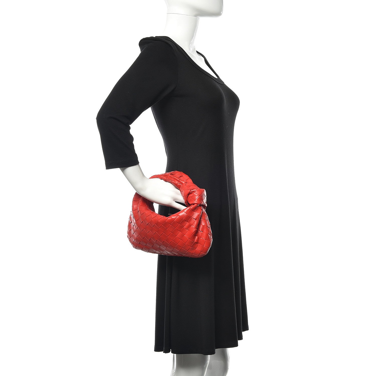 Bottega Veneta Nappa Intrecciato Mini Jodie Red 2 of 9