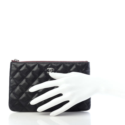 Chanel Caviar Quilted Cosmetic Case Black 2 of 8