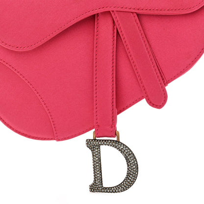 Christian Dior Satin Crystal Mini Saddle Bag Light Shock 7 of 11