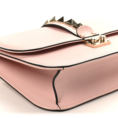 Valentino Garavani Vitello Medium Glam Lock Rockstud Flap Water Rose 8 of 10