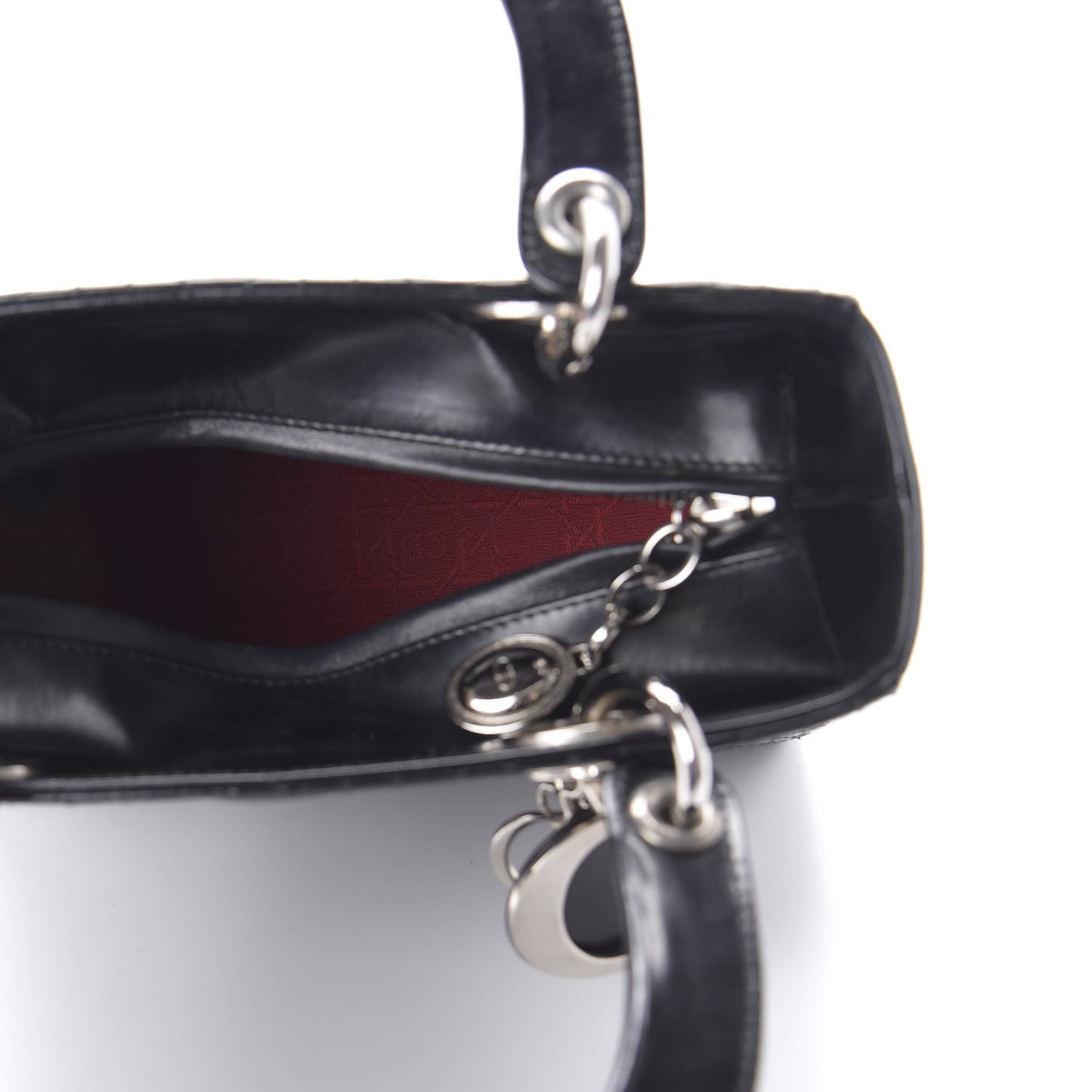 Lambskin Cannage Medium Lady Dior Black