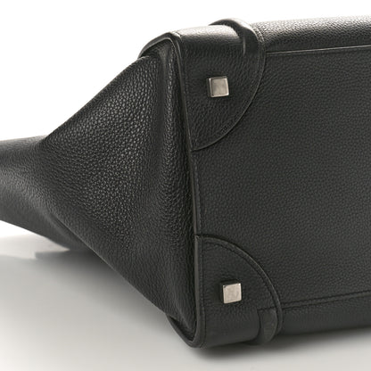 Celine Drummed Calfskin Mini Luggage Black 8 of 11