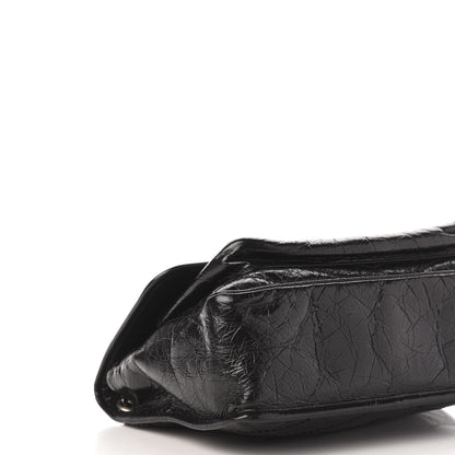 Saint Laurent Crinkled Calfskin Matelasse Monogram Medium Niki Chain Satchel Black 9 of 12