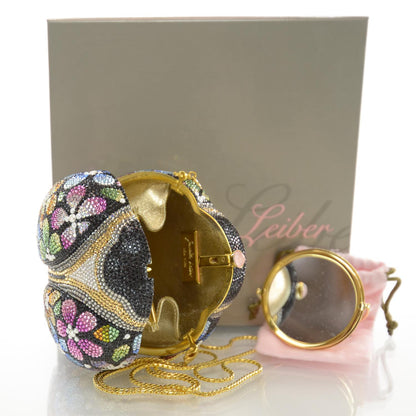 Judith Leiber Crystal Floral Ladybug Minaudiere 5 of 7