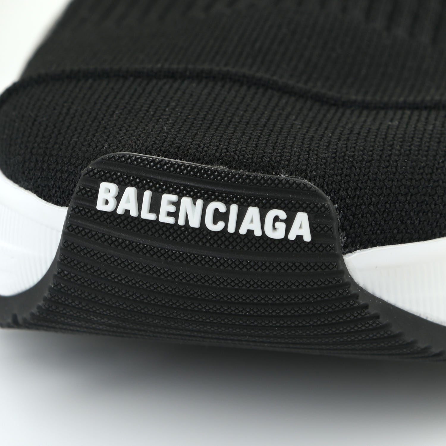 Balenciaga Technical Ribbed 3D Recycled Knit Bi-Color Womens Speed 3.0 Sneakers 40 Black White 12 of 12