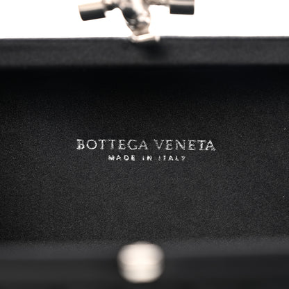 Bottega Veneta Satin Intreccio Impero Knot Clutch Black 6 of 6