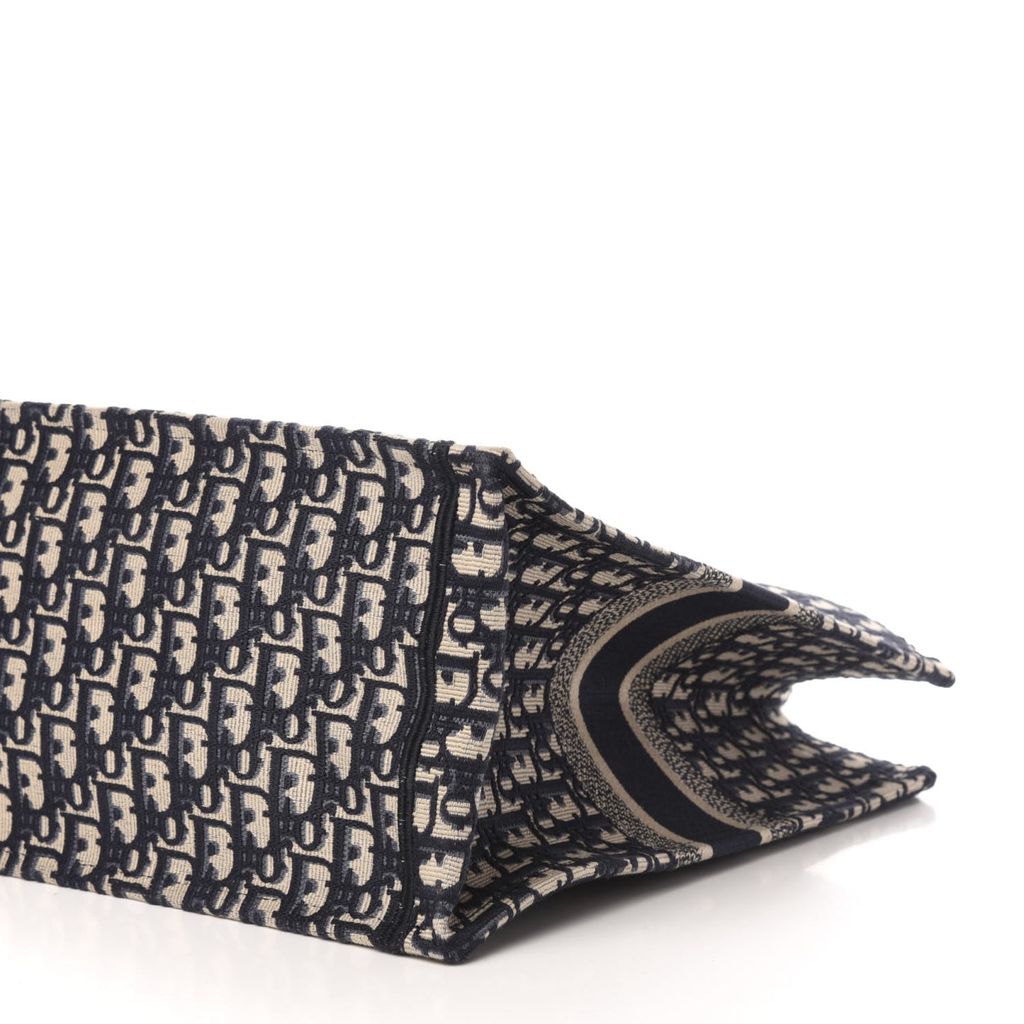 Oblique Book Tote Blue Multicolor