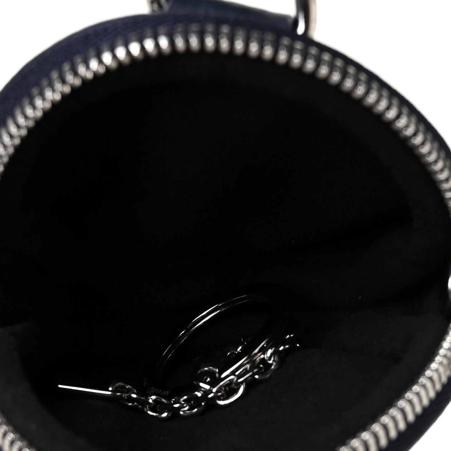 Taurillon Initials Pouch Round Coin Purse