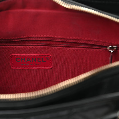 Chanel Aged Calfskin Quilted Medium Gabrielle Hobo Black 6 of 13