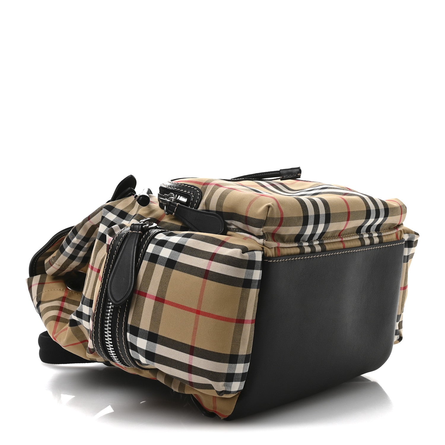 Burberry Nylon Vintage Check Medium Rucksack Backpack Antique Yellow 4 of 11