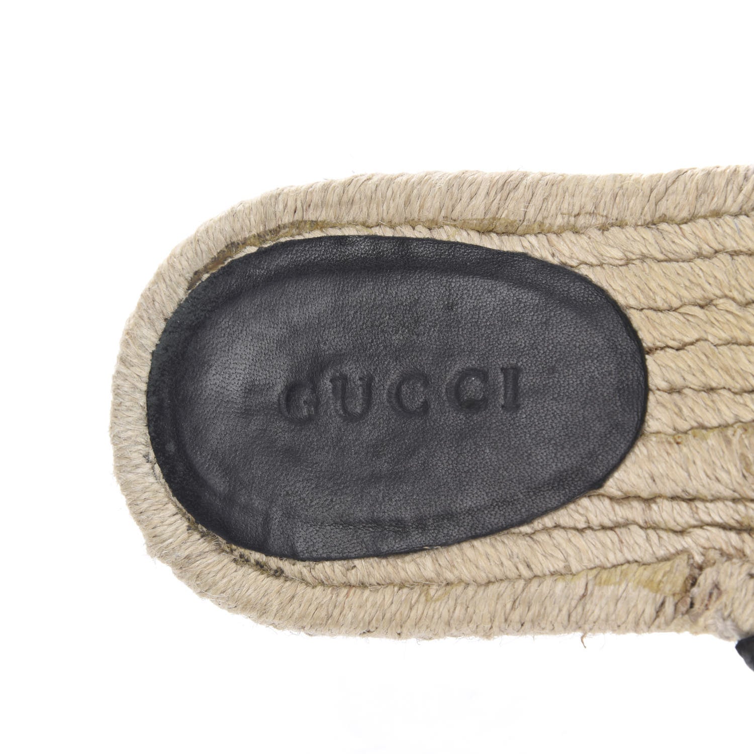Gucci Nappa Matelasse GG Marmont Espadrille Slippers 37 Black 7 of 10