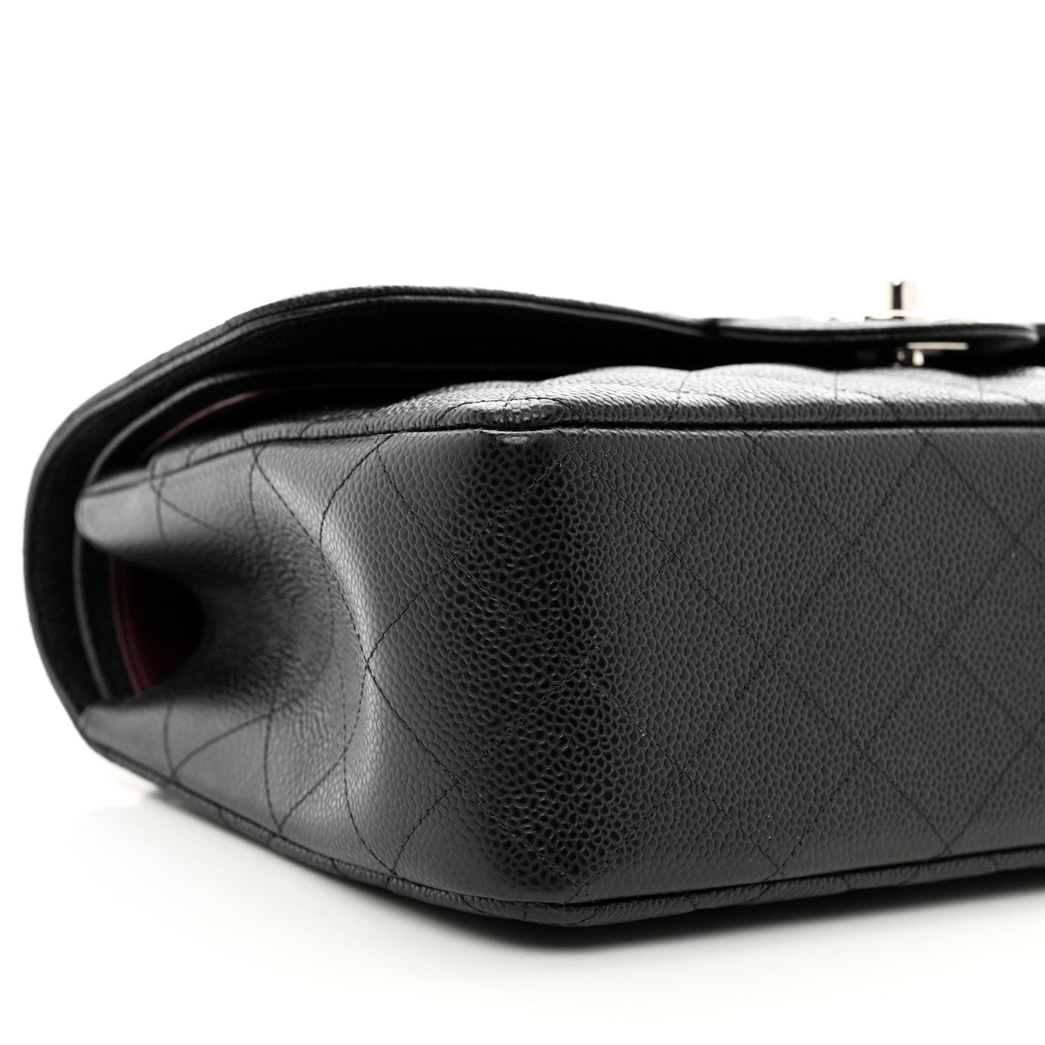 Chanel Caviar Quilted Jumbo Double Flap Black 9 of 10