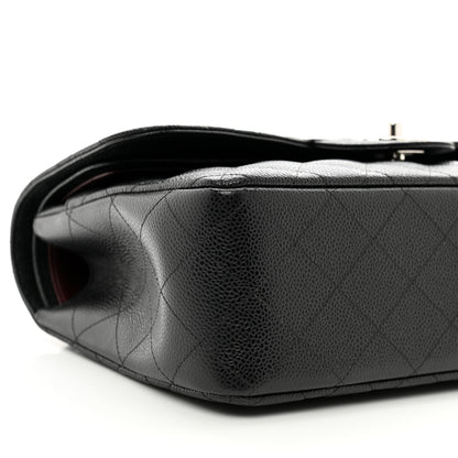 Chanel Caviar Quilted Jumbo Double Flap Black 9 of 10