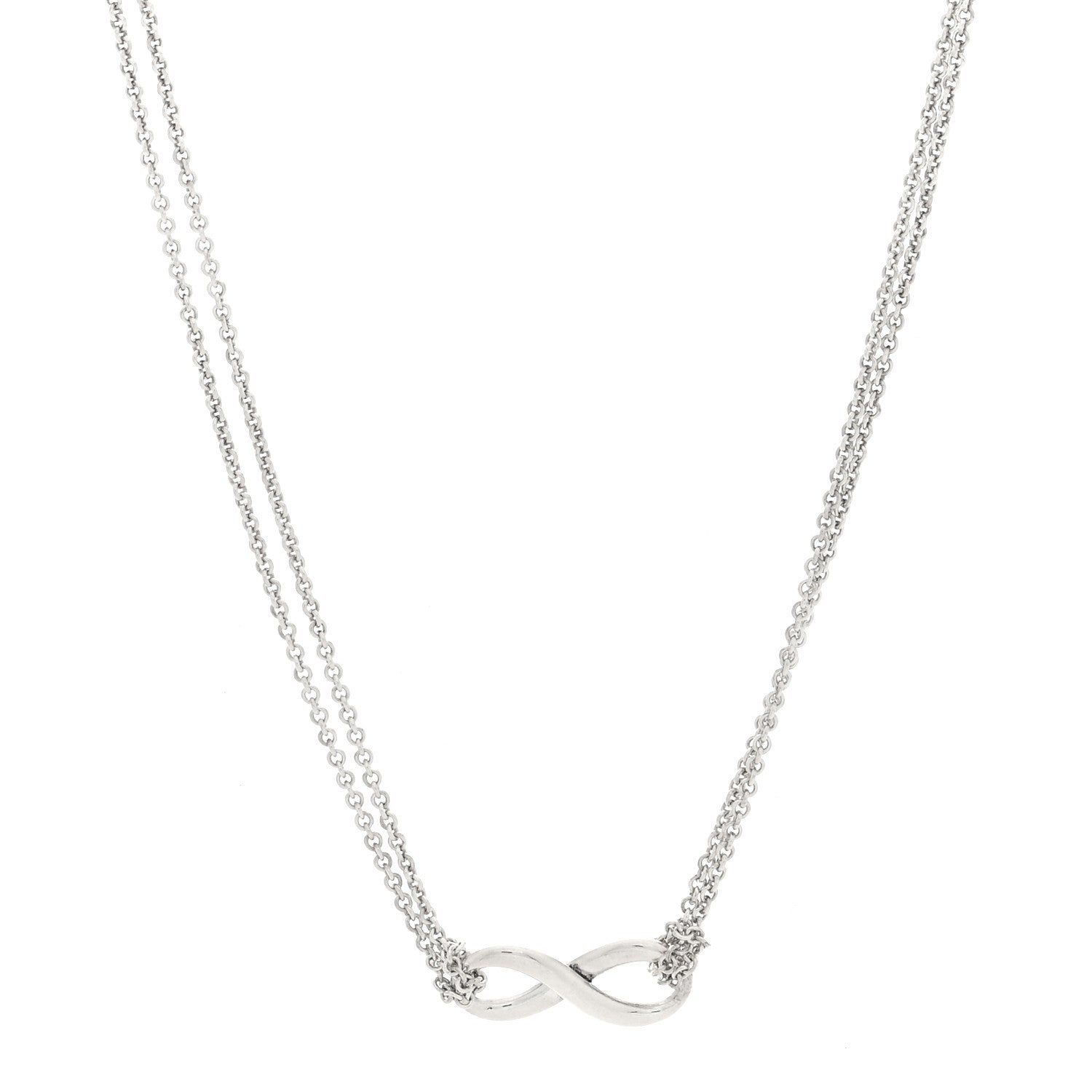 Tiffany Sterling Silver Infinity Pendant Necklace 1 of 4