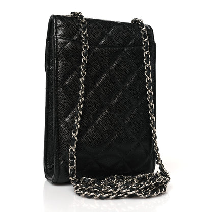 Chanel Caviar Quilted Classic Phone Holder Black 3 of 10
