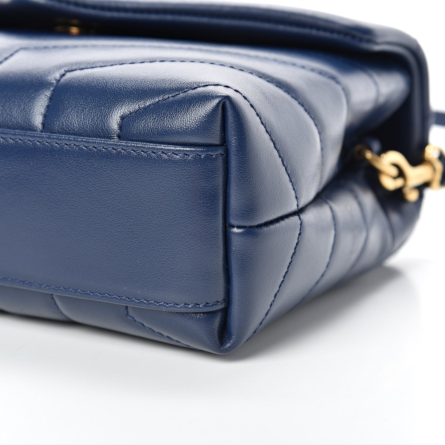 Calfskin Y Quilted Monogram Toy Loulou Crossbody Bag New Cobalt