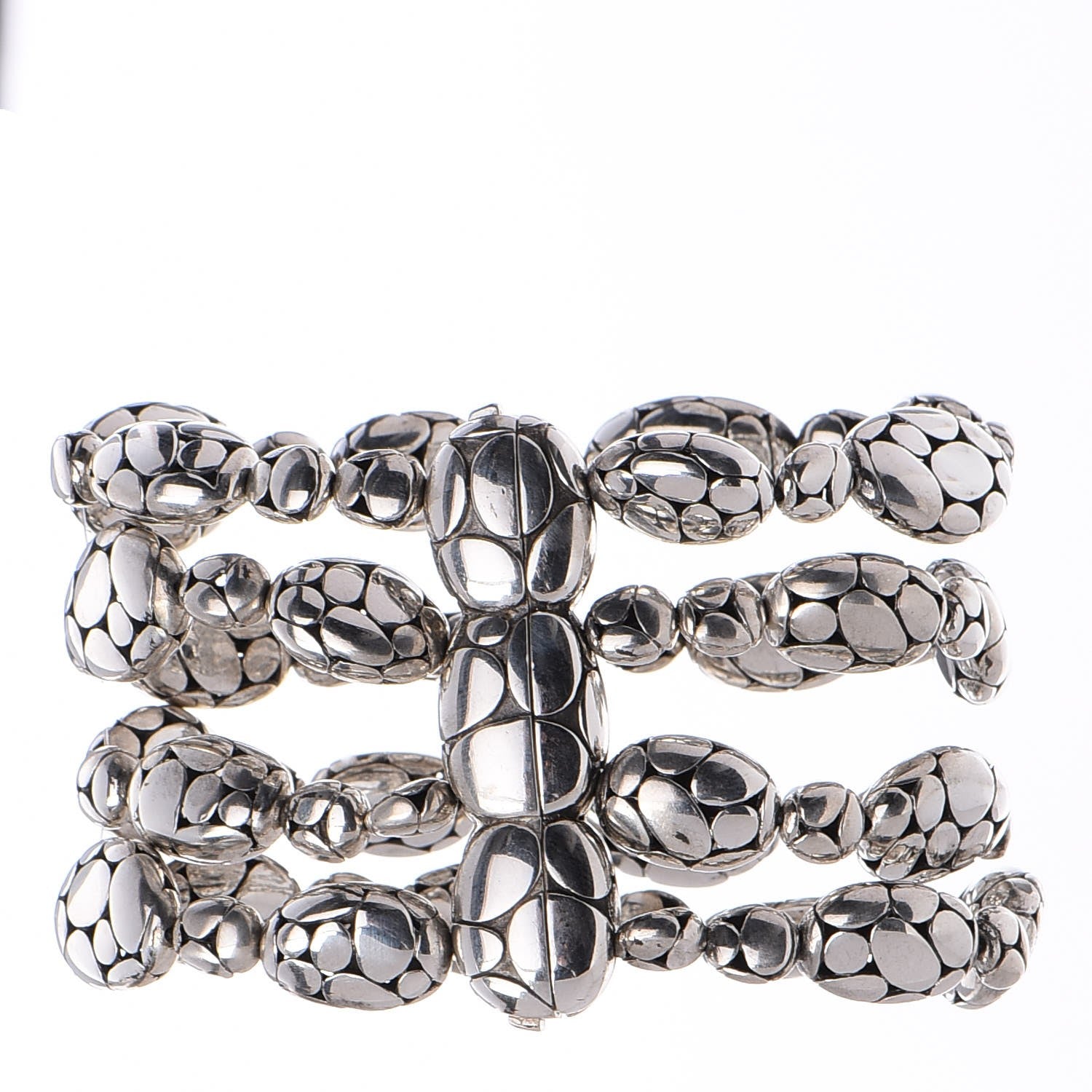 John Hardy Sterling Silver Kali Pebble Cuff 3 of 4