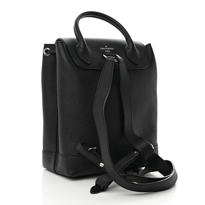 Louis Vuitton Calfskin Lockme Backpack Black 3 of 12