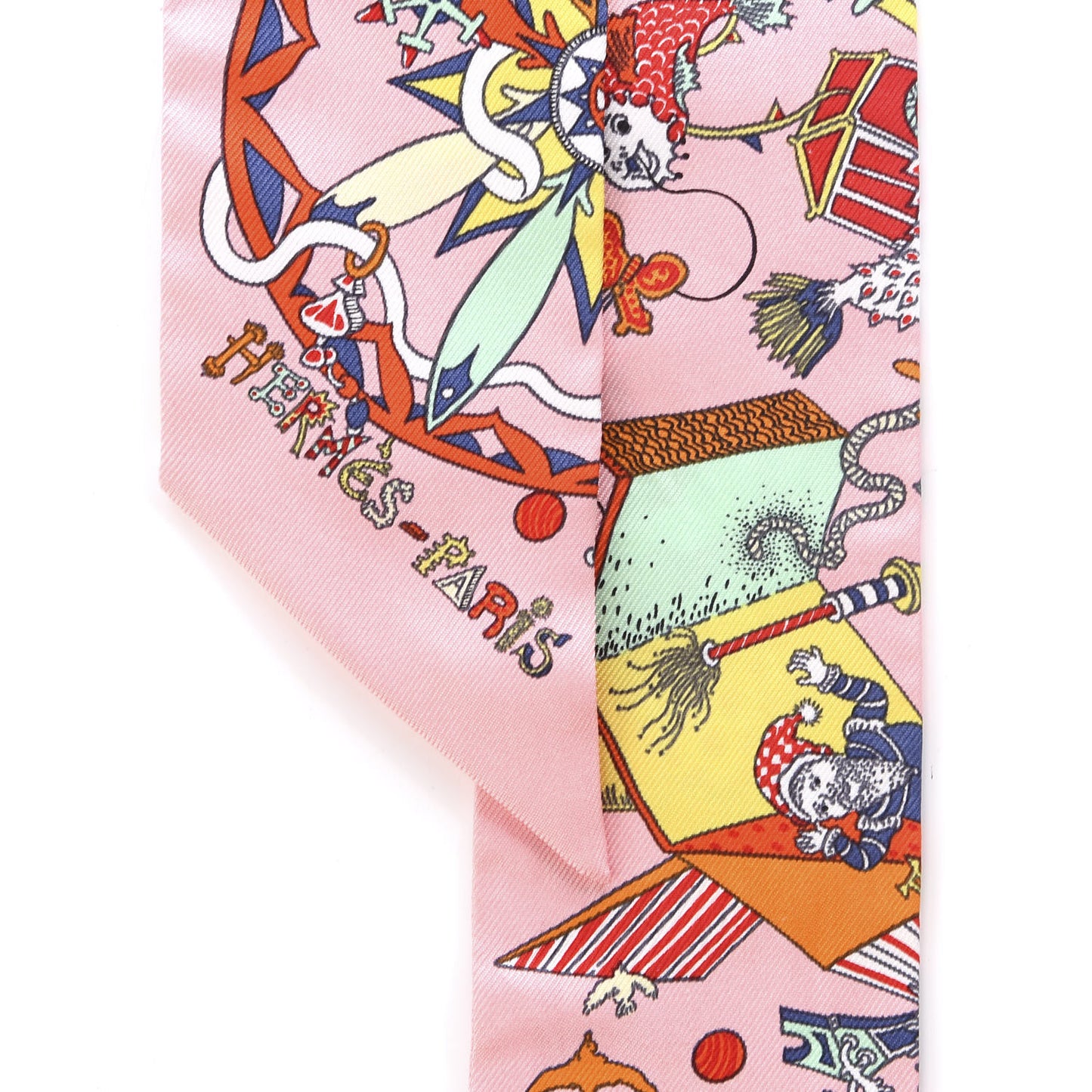 Silk La Folle Parade Twilly Rose Malabar White