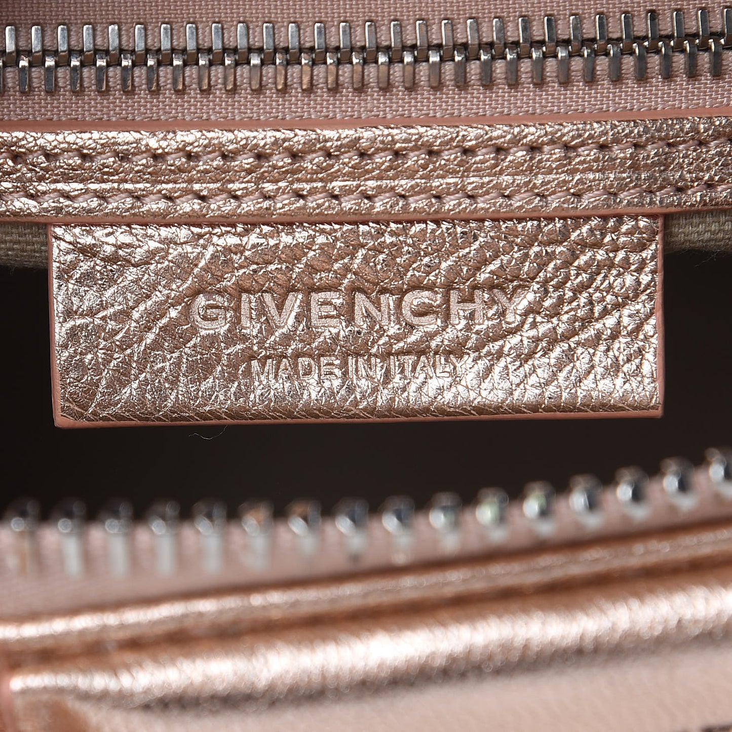 Metallic Sugar Goatskin Mini Antigona Light Pink