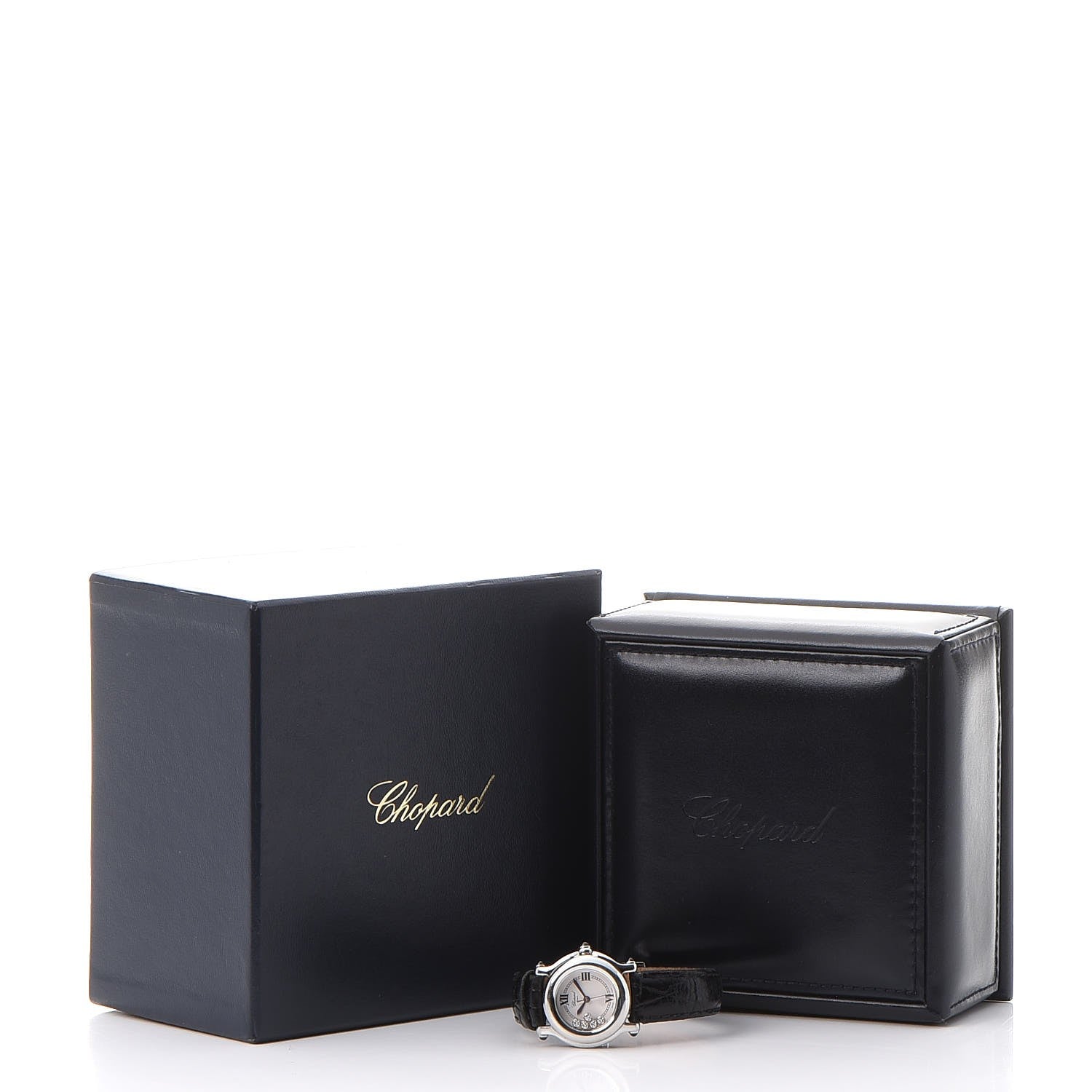 Chopard Stainless Steel Alligator 5 Diamond 26mm Happy Sport Quartz Watch 13 of 13