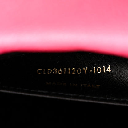 Saint Laurent Calfskin Monogram Large Belle De Jour Clutch Lipstick Fuchsia 7 of 12