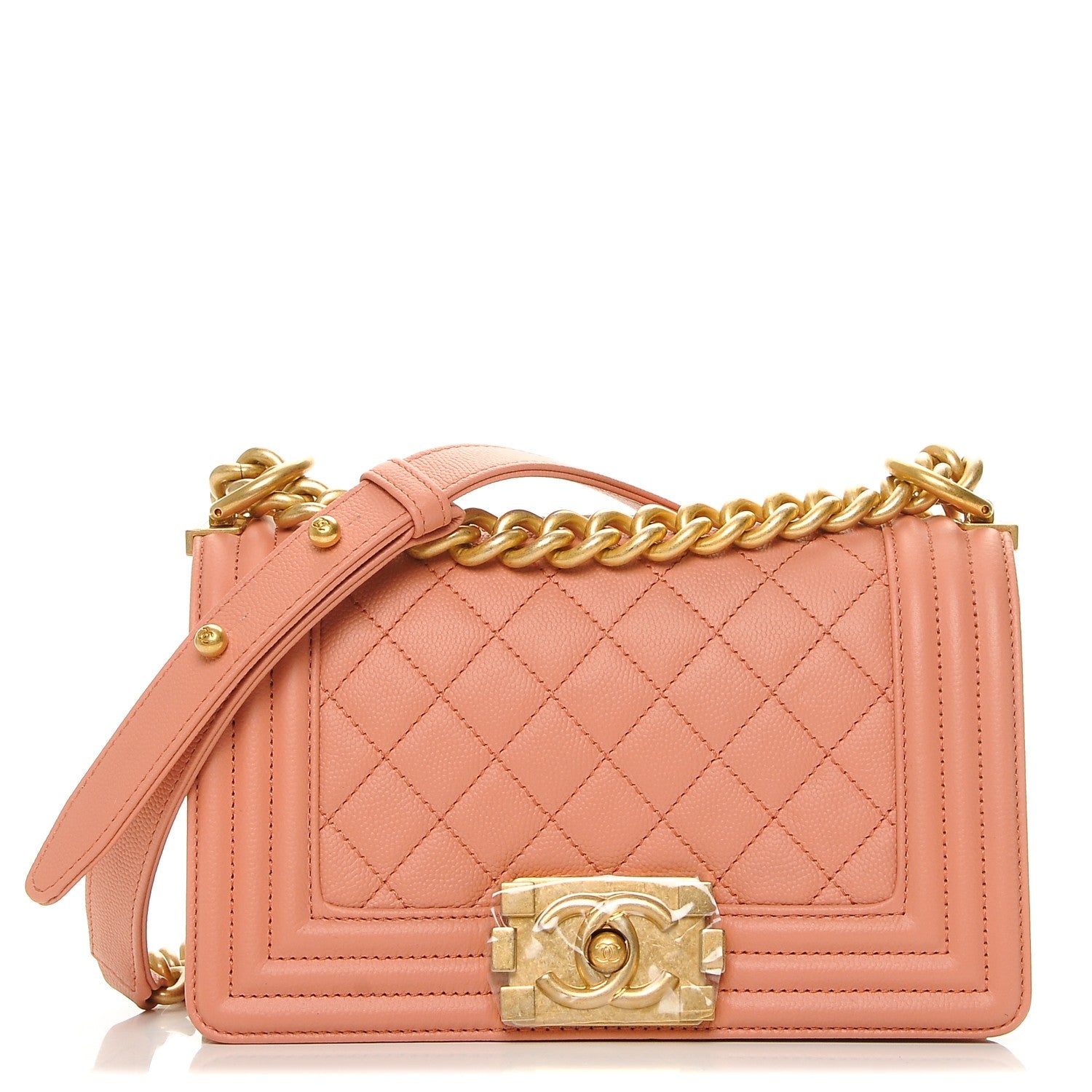 Chanel Caviar Quilted Small Boy Flap Powder Pink 1 of 7