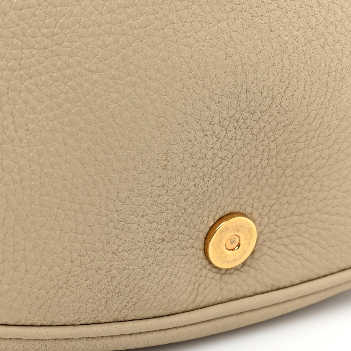 Grained Calfskin Medium Bobby Flap Beige