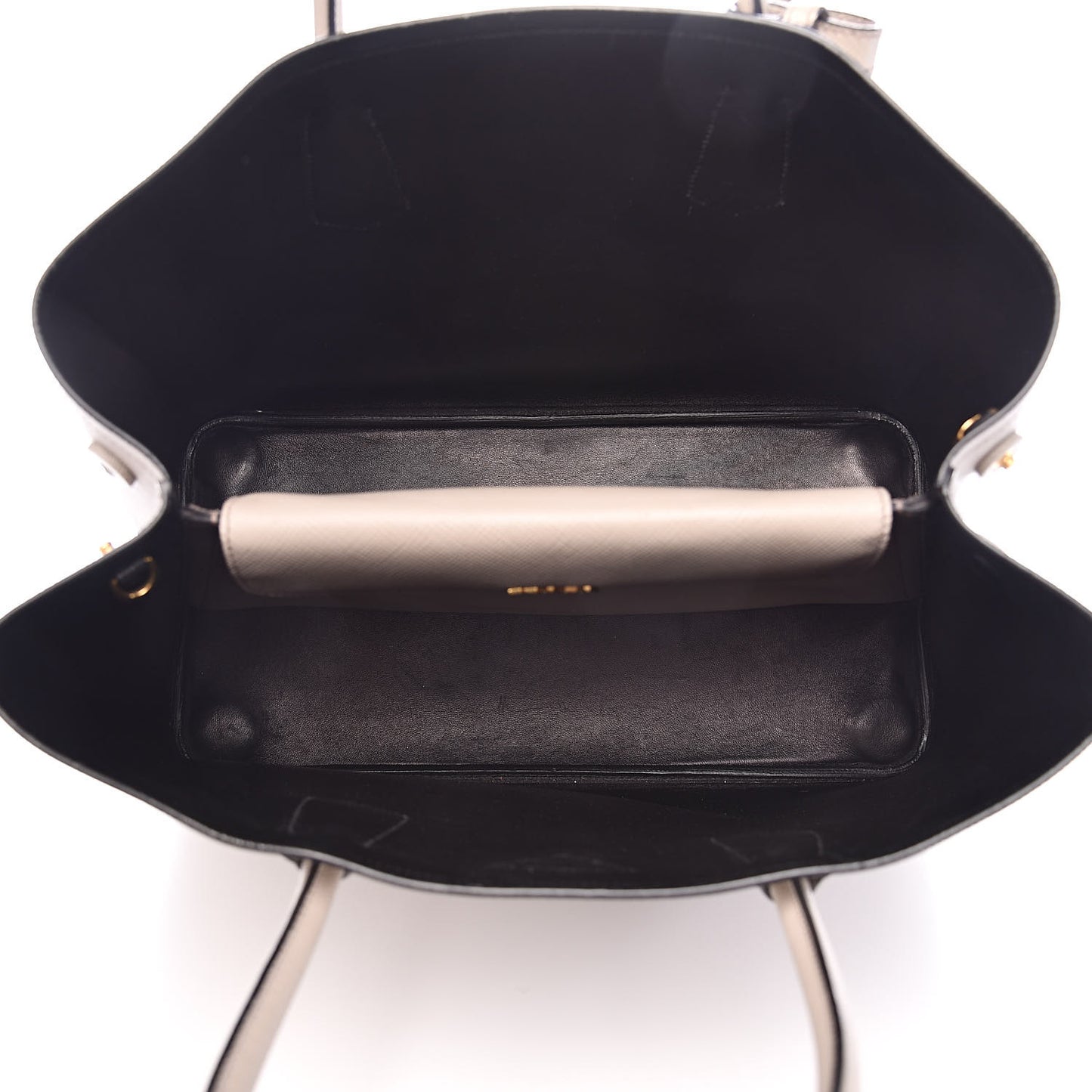 Saffiano Cuir Medium Double Bag Pomice