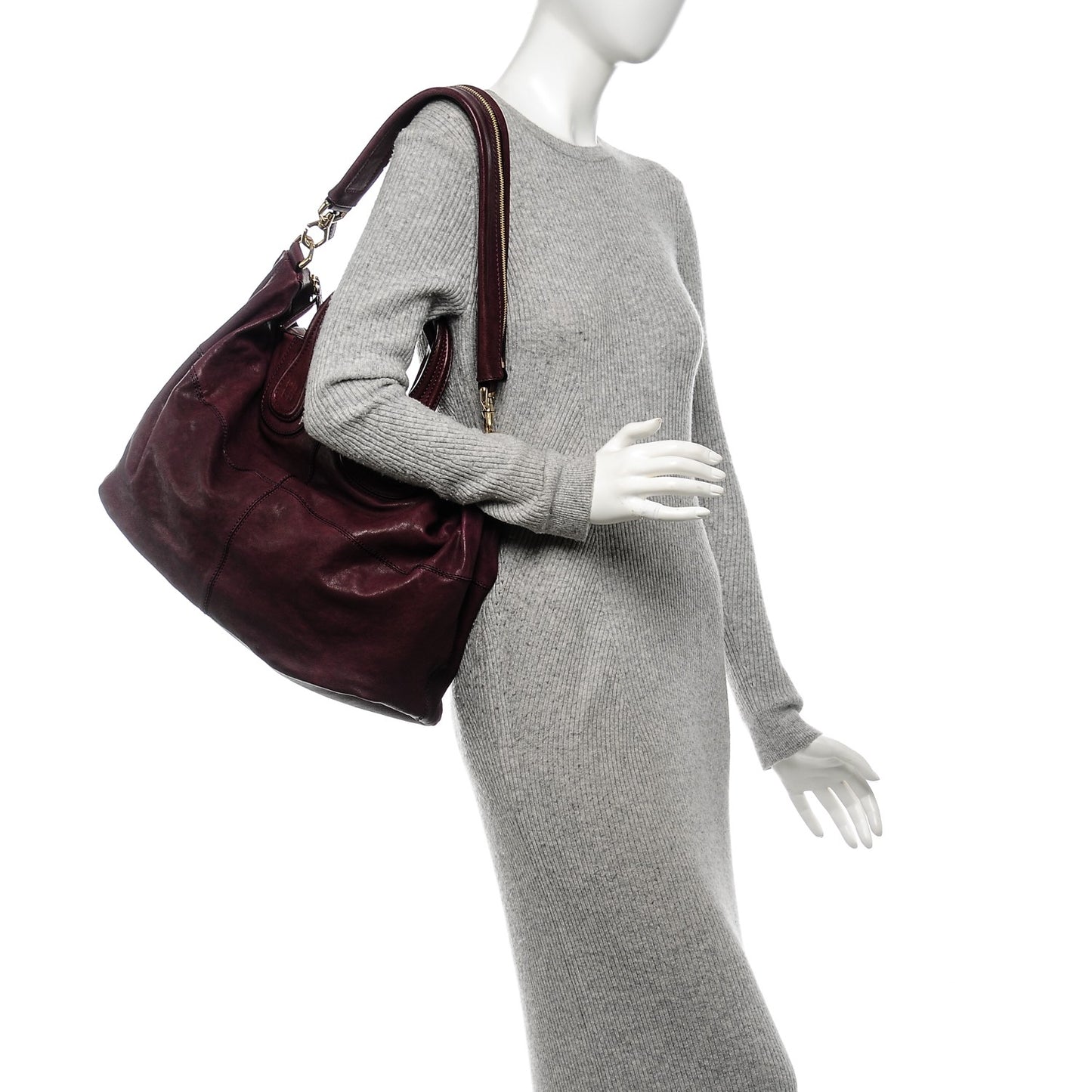 Lambskin Large Nightingale Aubergine