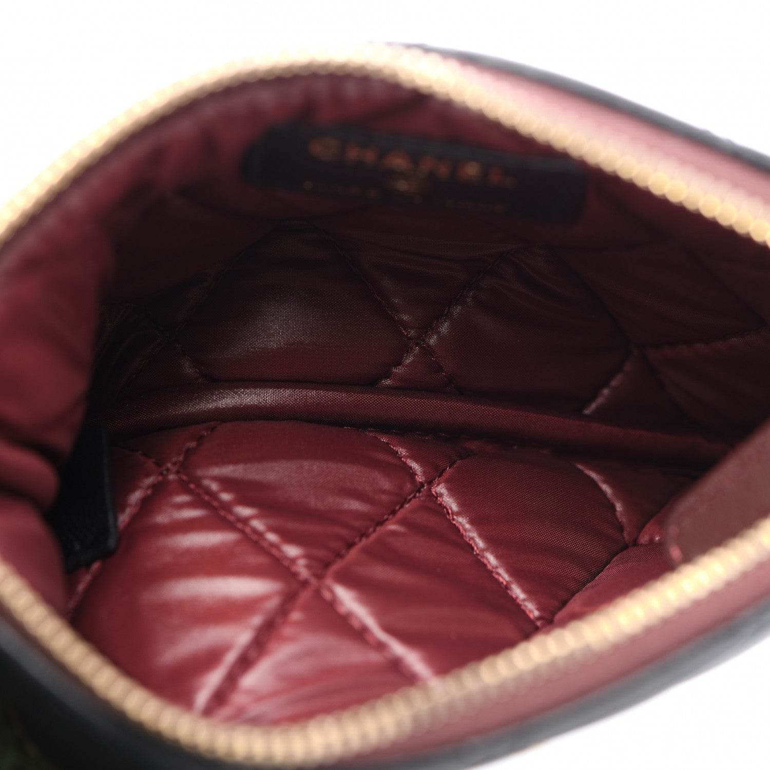 Chanel Lambskin Quilted Small Cosmetic Case Black 5 of 10