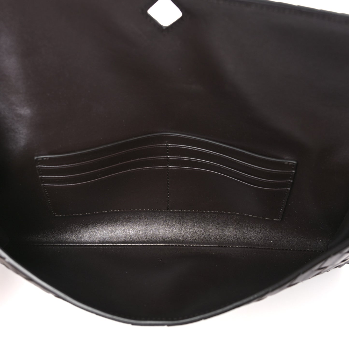 Nappa Intrecciato Long Andiamo Top Handle Clutch Fondant
