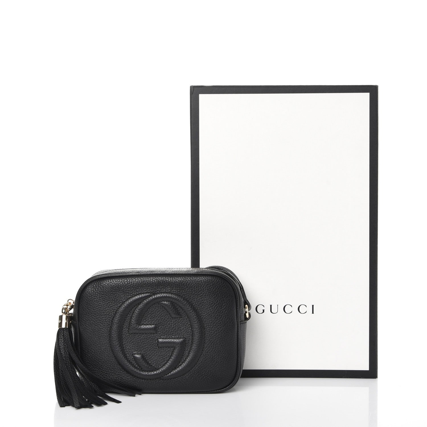 Gucci Pebbled Calfskin Small Soho Disco Bag Black 8 of 8