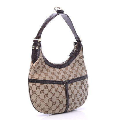 Gucci Monogram Web GG Reins Hobo Brown 3 of 10