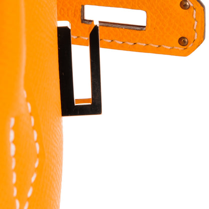 Hermes Epsom Candy Birkin 35 Jaune D'Or Potiron 18 of 25