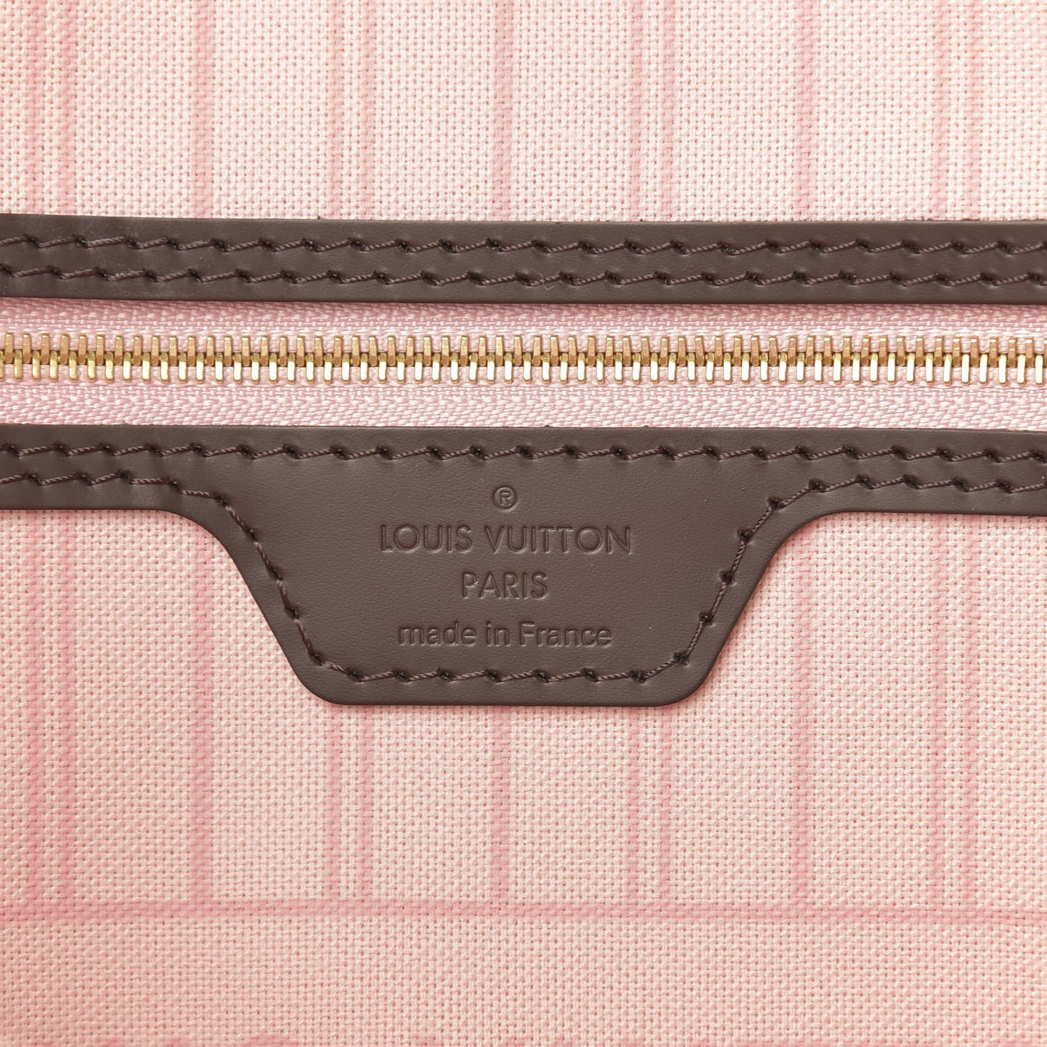 Louis Vuitton Damier Ebene Neo Neverfull MM Rose Ballerine 8 of 9